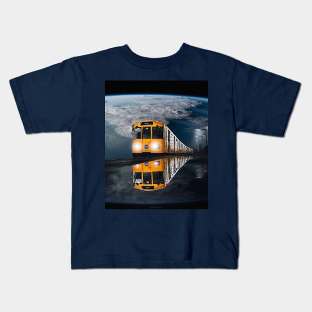 Train Kids T-Shirt by xmuratakyol
